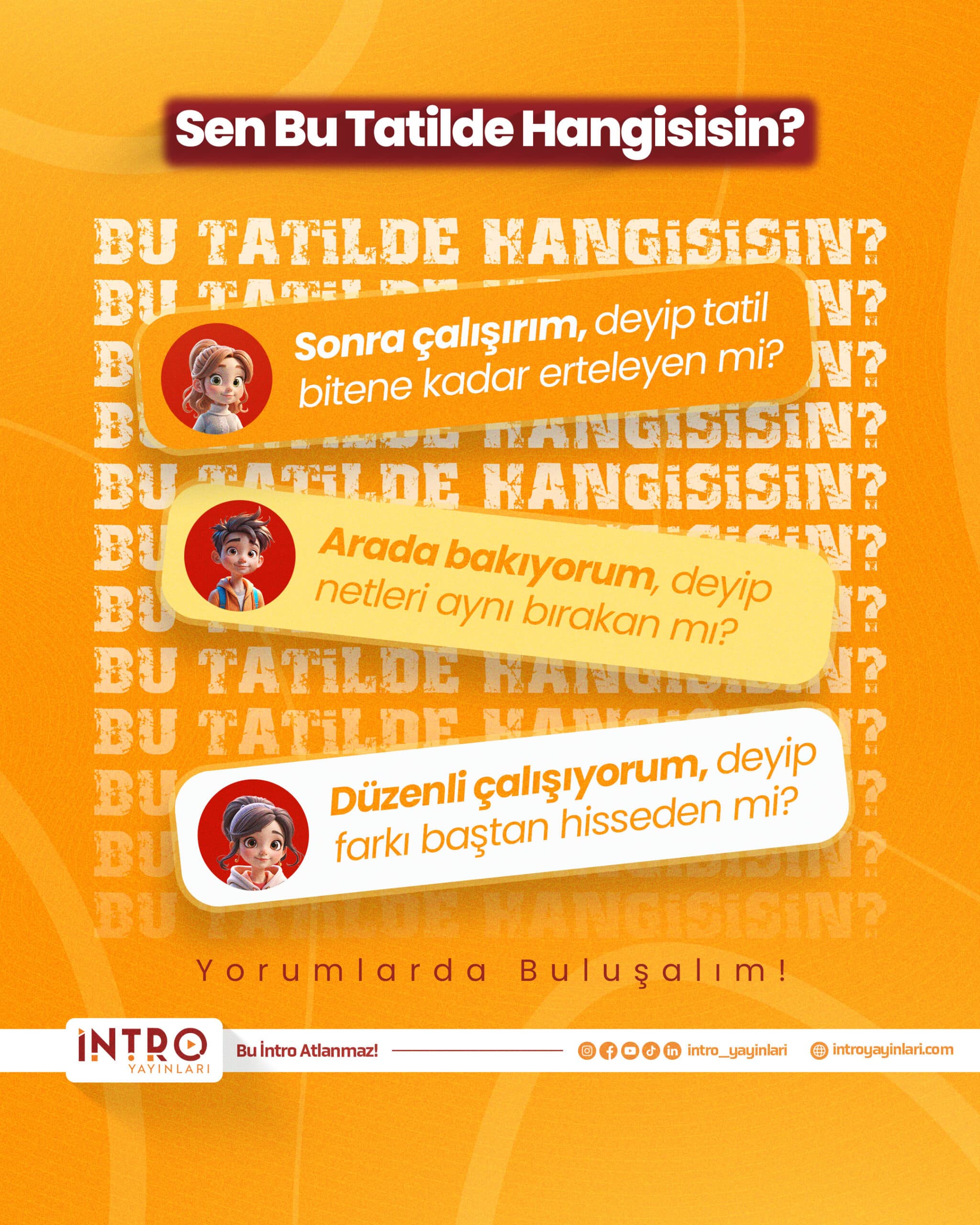 İntro Yayınları sosyal medya ve yayın tasarımı