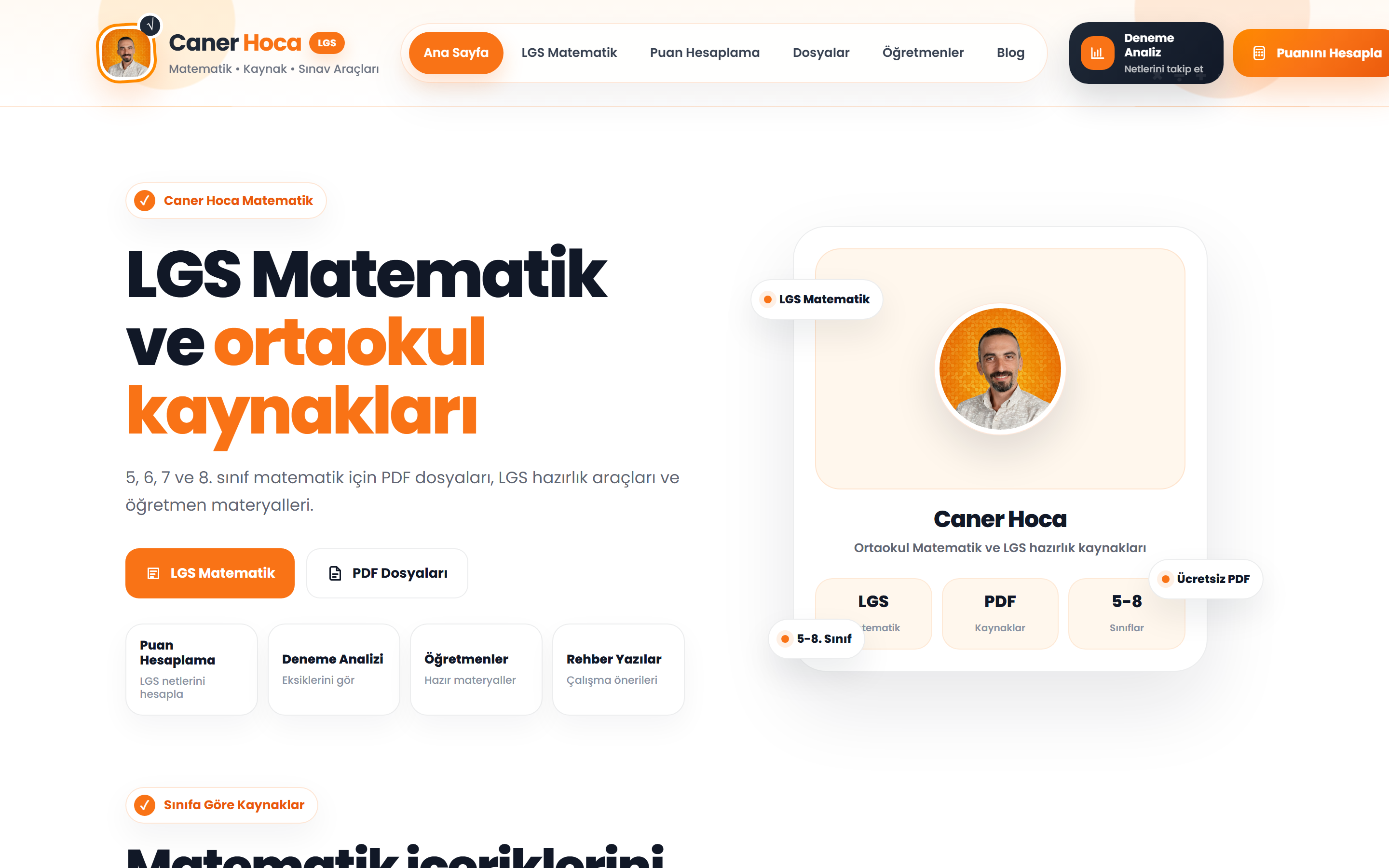 Caner Hoca web sitesi