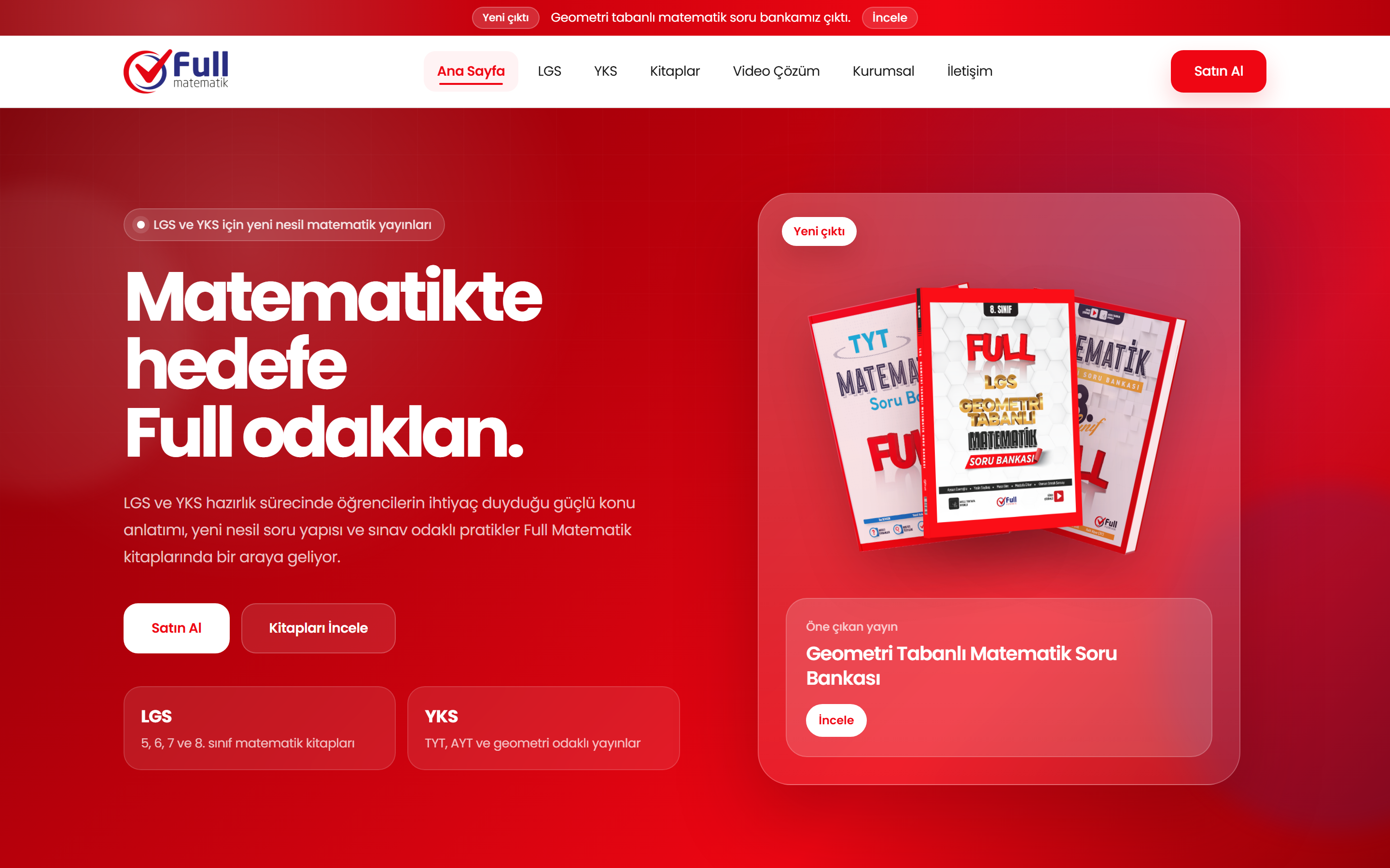 Full Matematik web sitesi