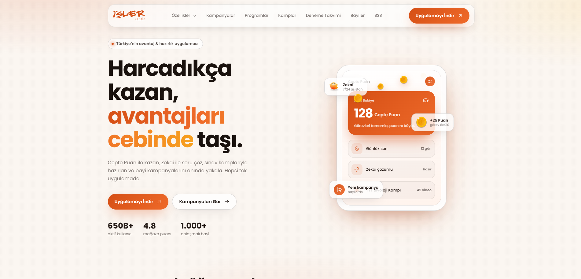 İşler Cepte web sitesi